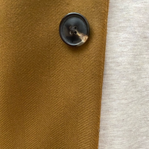 WOOL COAT - CAMEL - BANANA REPUBLIC Mens XL - Picture 9 of 12
